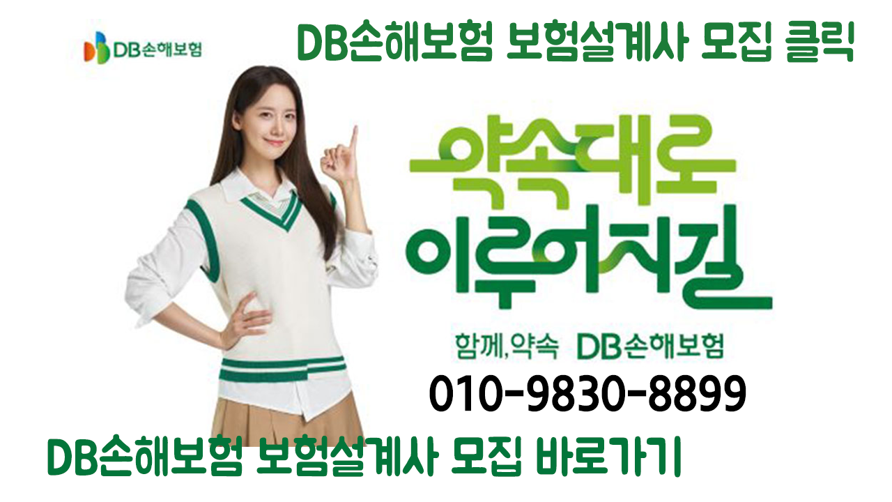 DB손해보험 보험설계사 모집